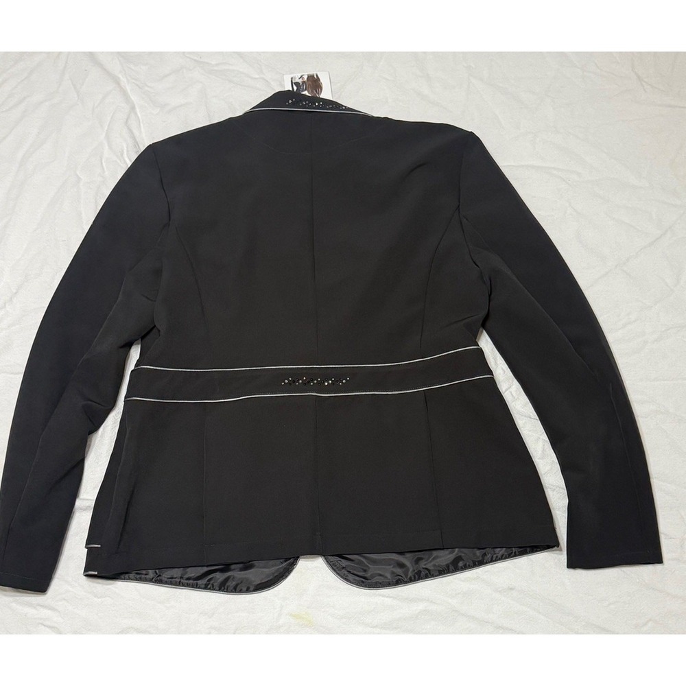 Cavalliera Venice English Equestrian Competition Show Coat Jacket Black 14 XXL - Picture 10 of 12